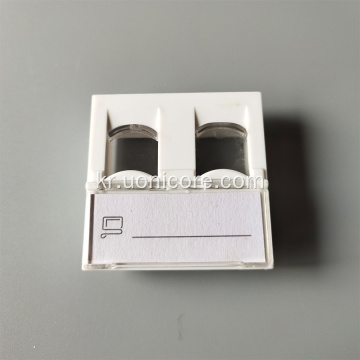 RJ45 45x45 프렌치 타입 페이스 플레이트 벽 플레이트